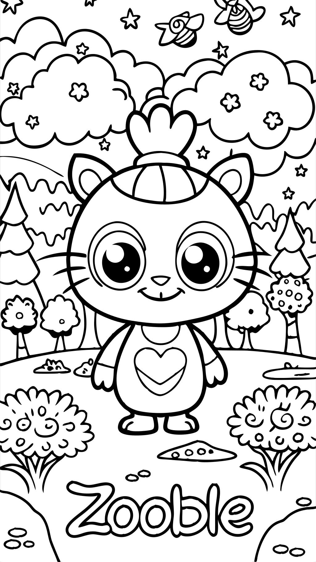 coloriage de zooble